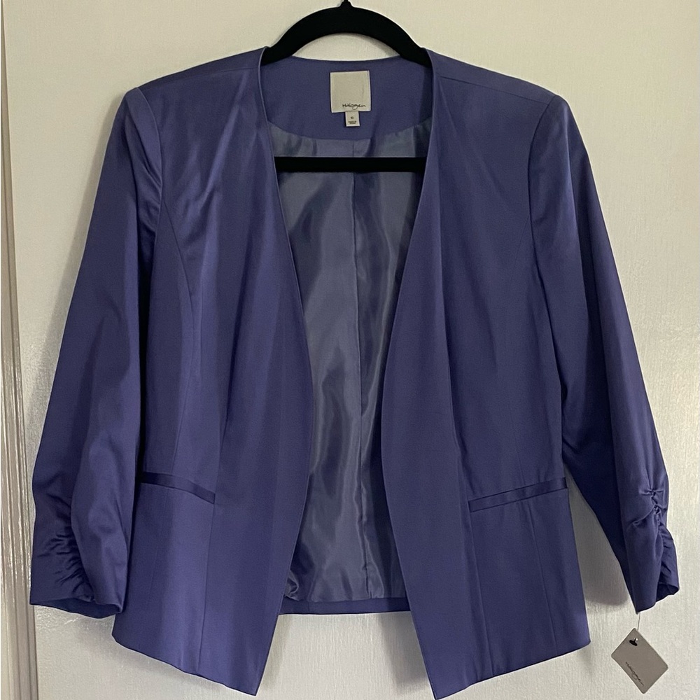Versatile HalogenWomen's Open-Front Periwinkle Jacket